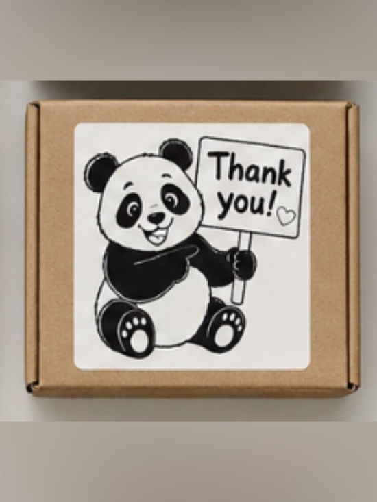 Handmade Other - Handmade Panda Thank You Stickers
2”x2” - 25pcs